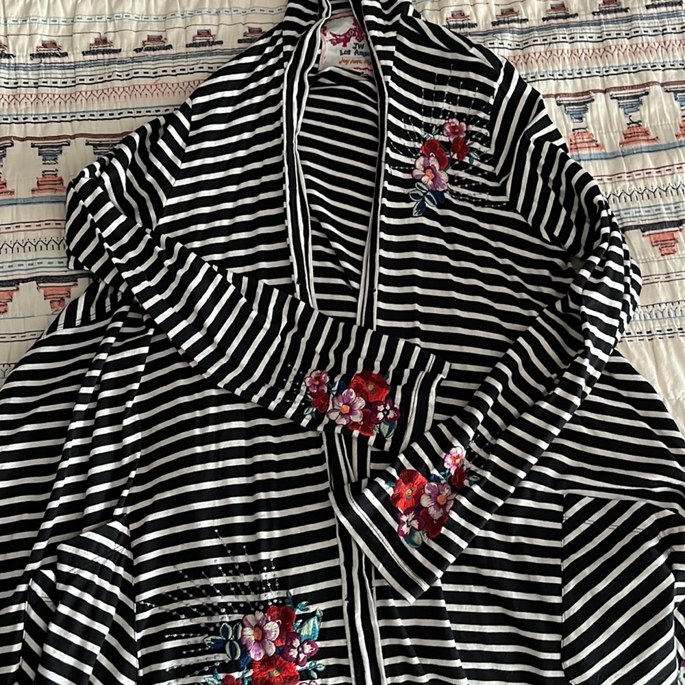 Johnny Was hooded cardigan